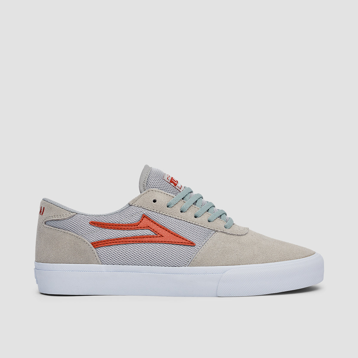 Lakai Manchester Shoes - Grey/Red Suede