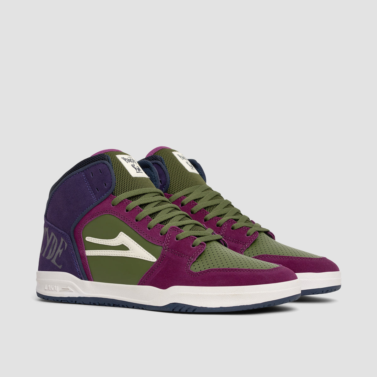 Lakai X The Pharcyde Telford Shoes - Grape/Olive Suede