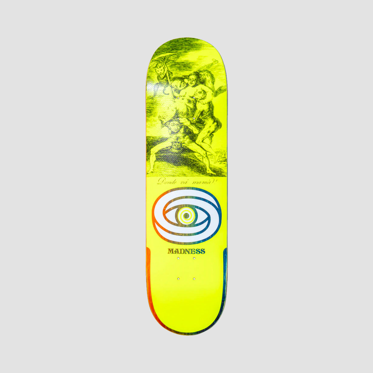 Madness Donde R7 Skateboard Deck Neon Yellow - 8.5"