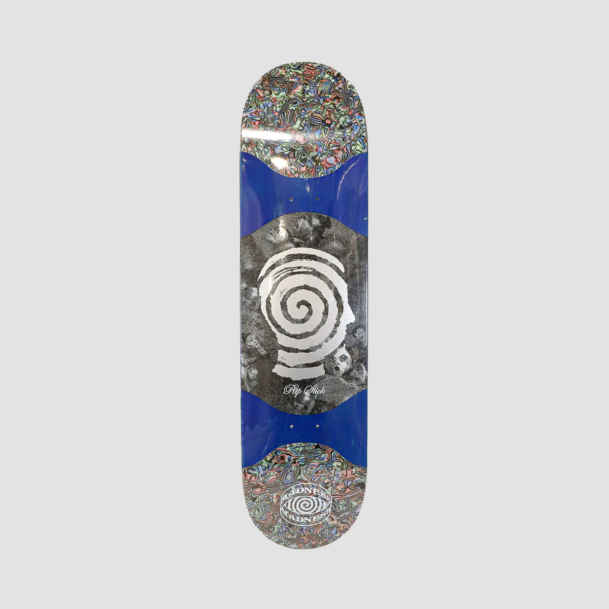 Madness Voices R7 Slick On Tail and Nose Skateboard Deck Blue - 8.125"
