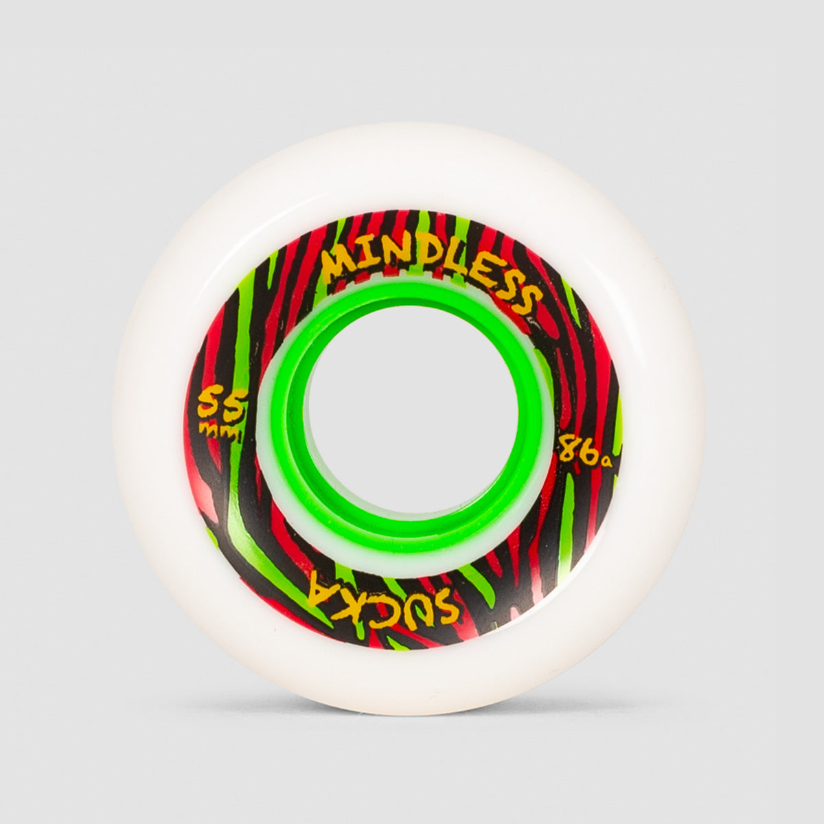 Mindless Sucka Softer 86a Skateboard Wheels White 55mm