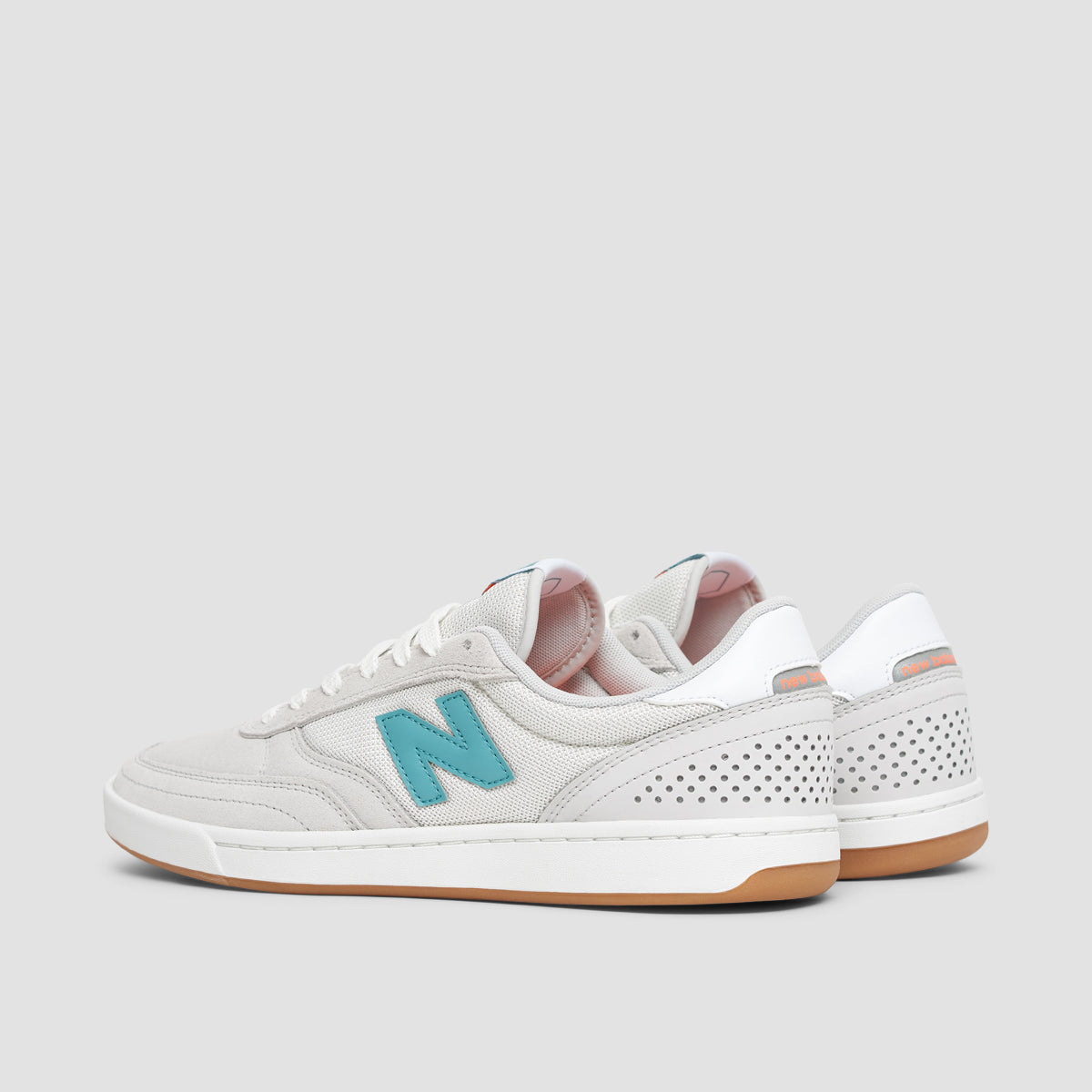 New Balance Numeric 440 Shoes - Light Grey/Aqua Sea