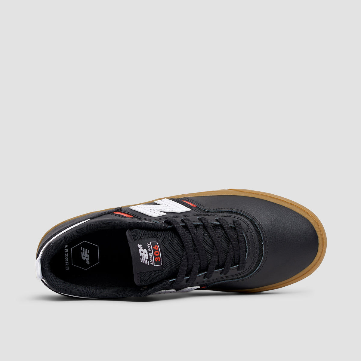 New Balance Numeric Jamie Foy 306 Shoes - Black/Red/Gum