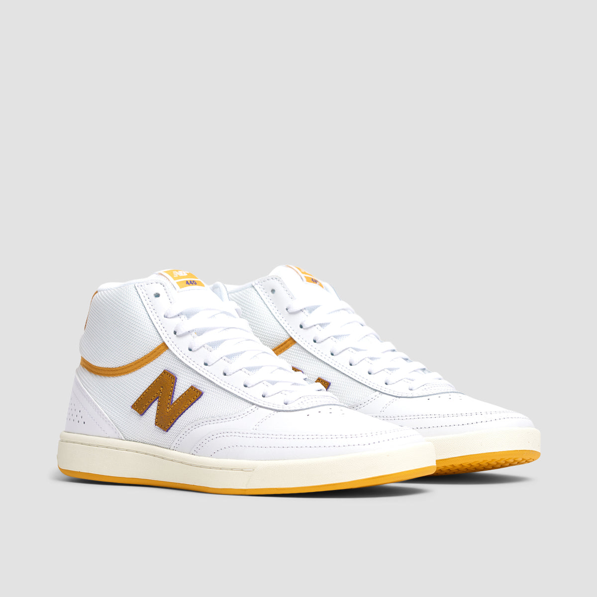 New Balance Numeric Tom Knox 440 High Shoes - White/Yellow