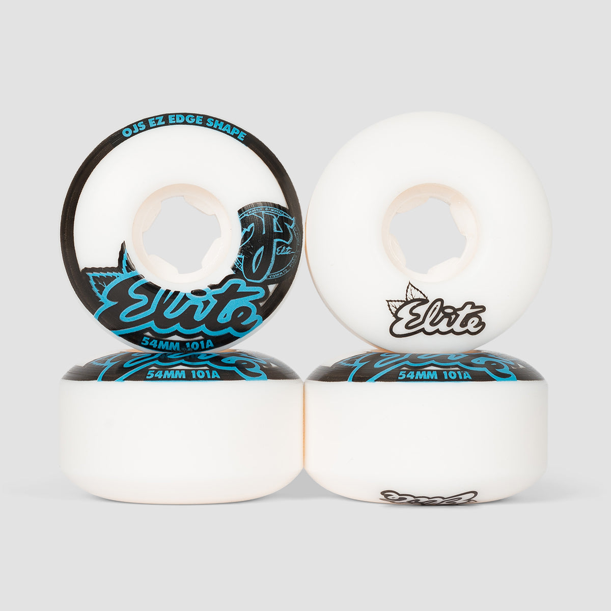 OJ EZ Edge 101a Elite Skateboard Wheels White 54mm