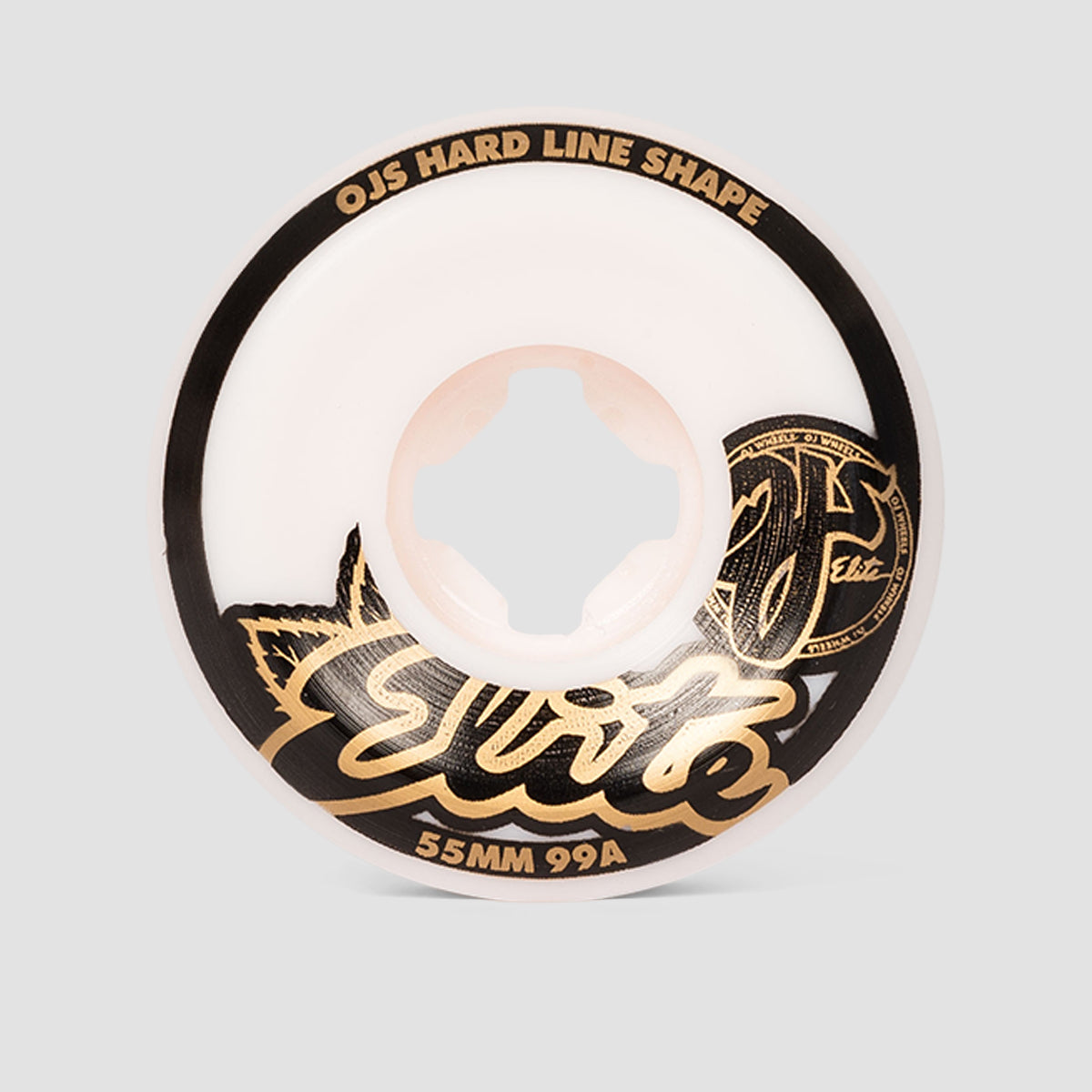 OJ Hard Line 99A Elite Skateboard Wheels White 55mm