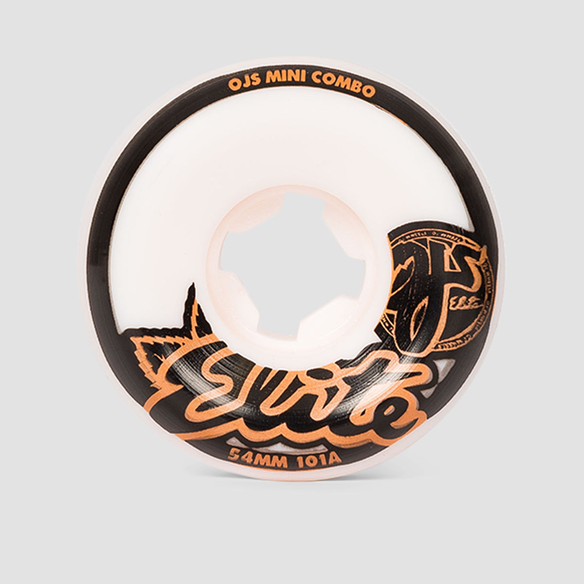 OJ Mini Combo 101A Elite Skateboard Wheels White 54mm