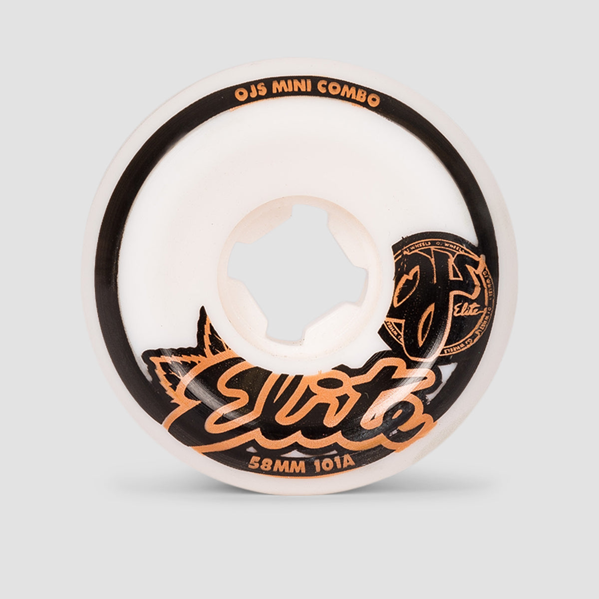 OJ Mini Combo 101a Elite Skateboard Wheels White 58mm