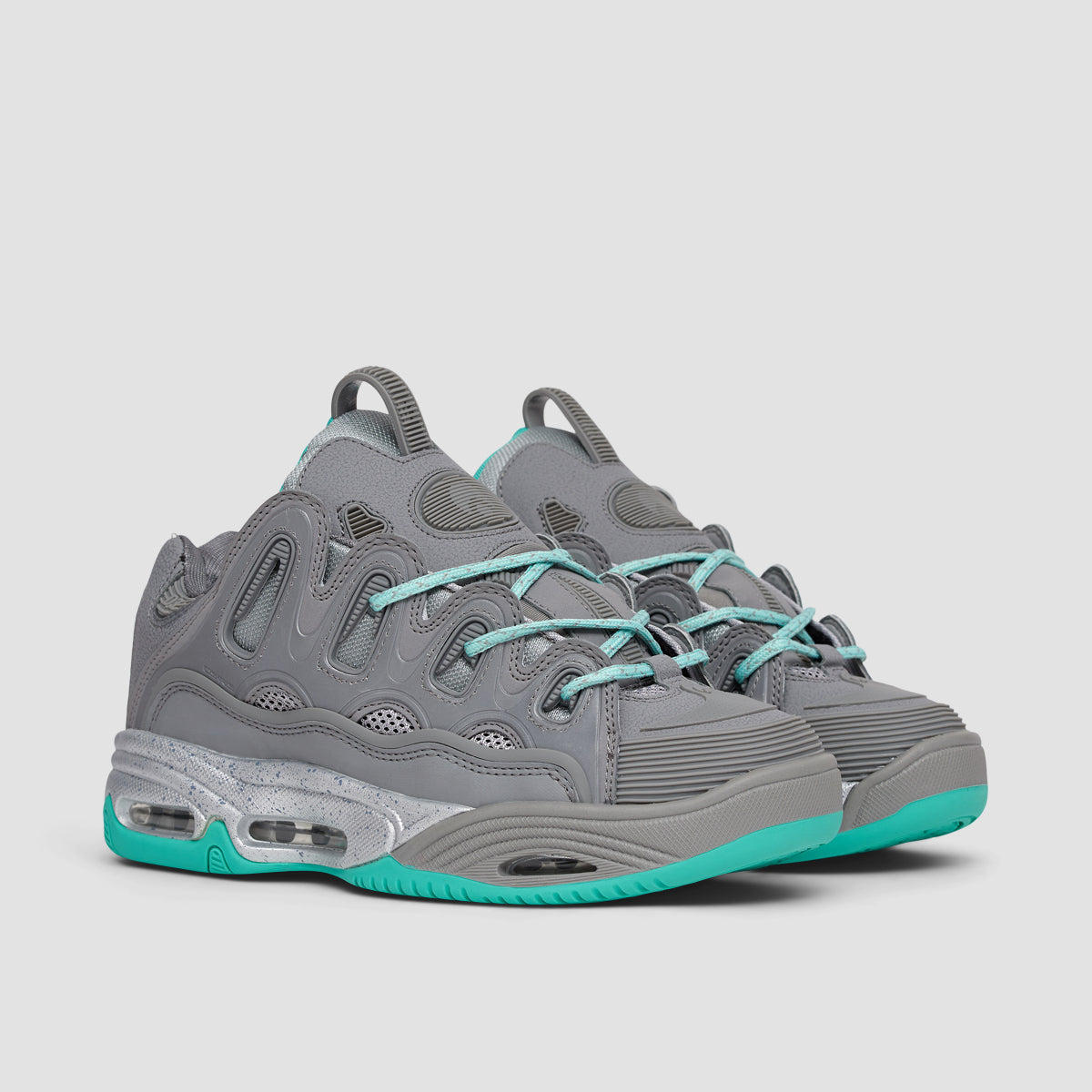 Osiris D3 2001 Shoes - Grey/Seafoam - Kids