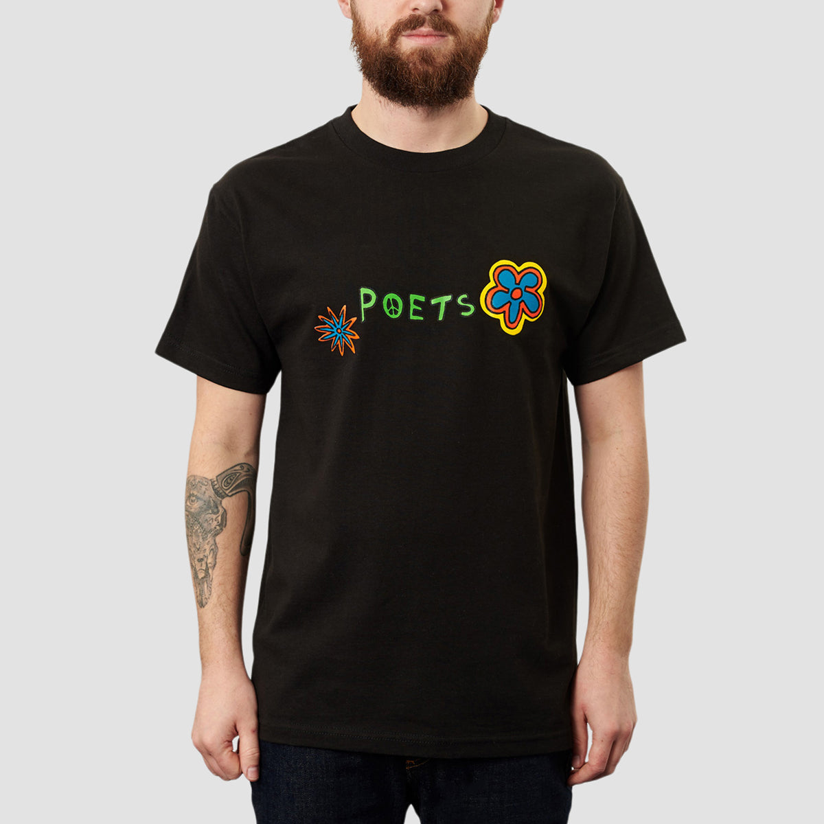 POETS De La Poets T-Shirt Black