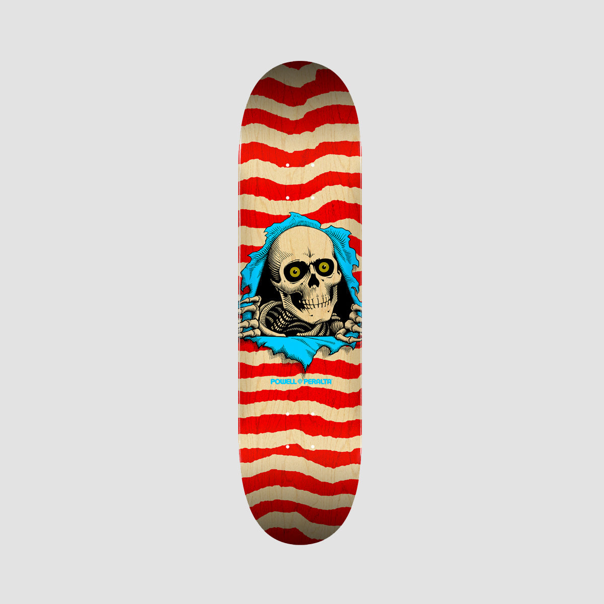 Powell Peralta Ripper K20 244 Skateboard Deck Natural/Red - 8.5"