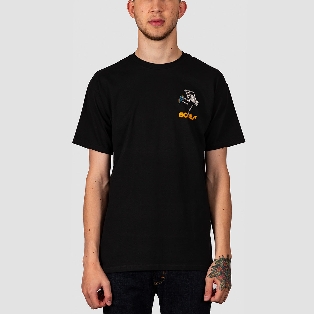 Powell Peralta Skateboarding Skeleton T-Shirt Black