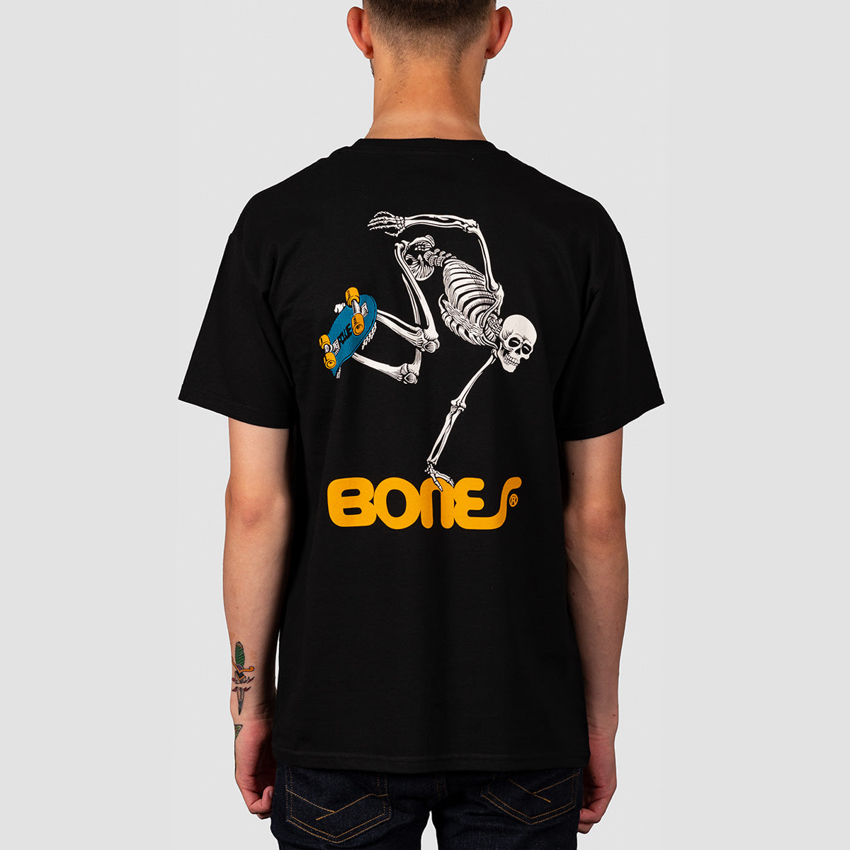 Powell Peralta Skateboarding Skeleton T-Shirt Black