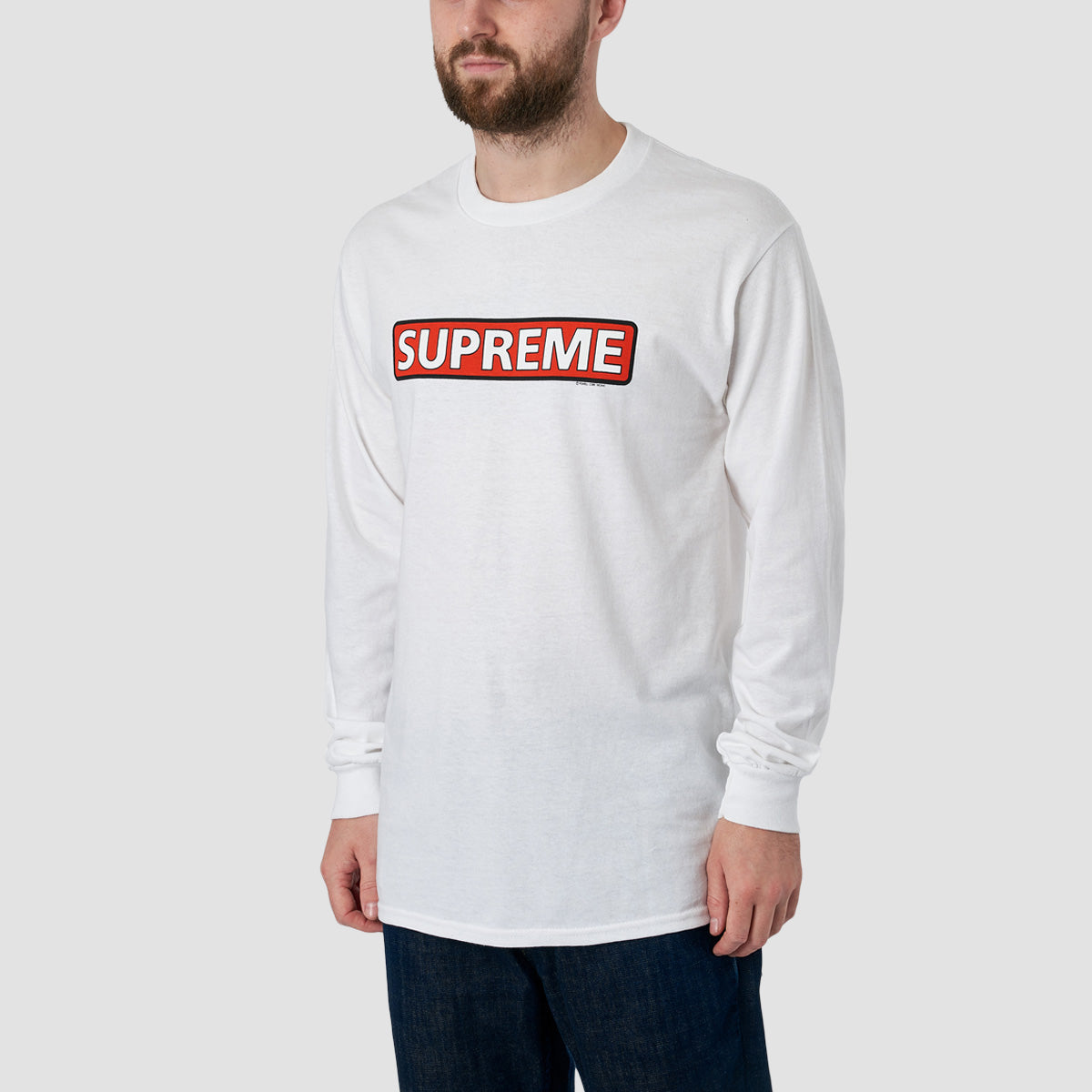 Powell Peralta Supreme Longsleeve Tee White