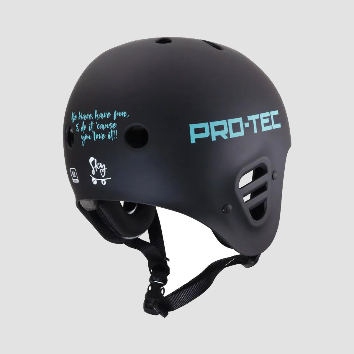 Protec Sky Brown Full Cut Certified Helmet Black