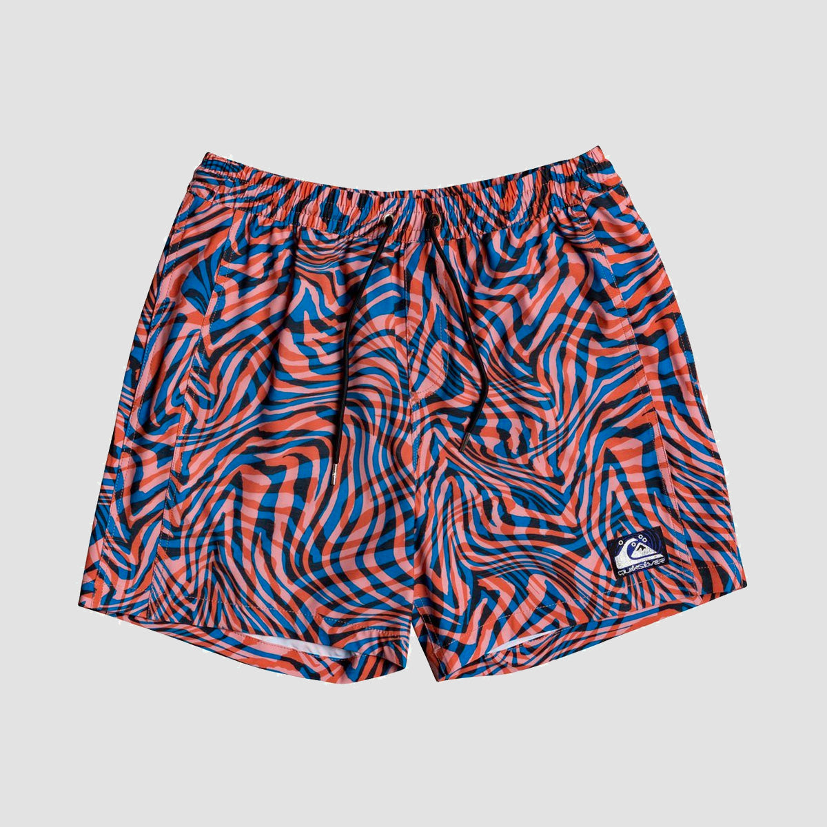 Quiksilver Out There Volley 17" Swim Short Vibrant Orange Wildlife