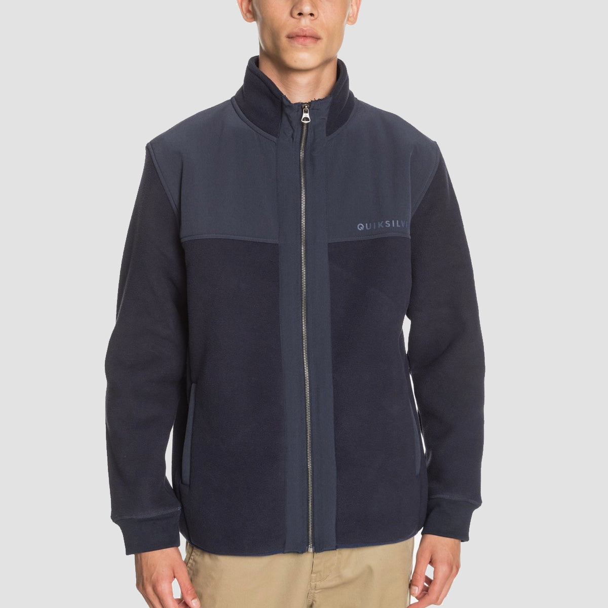 Quiksilver Simpang Zip-Up Polar Fleece Parisian Night