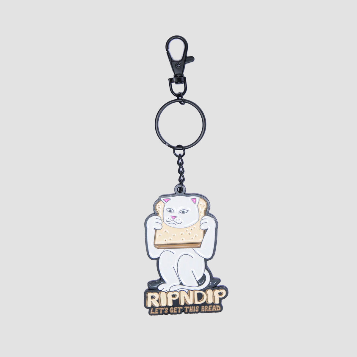 Ripndip Gluten Free Keychain White