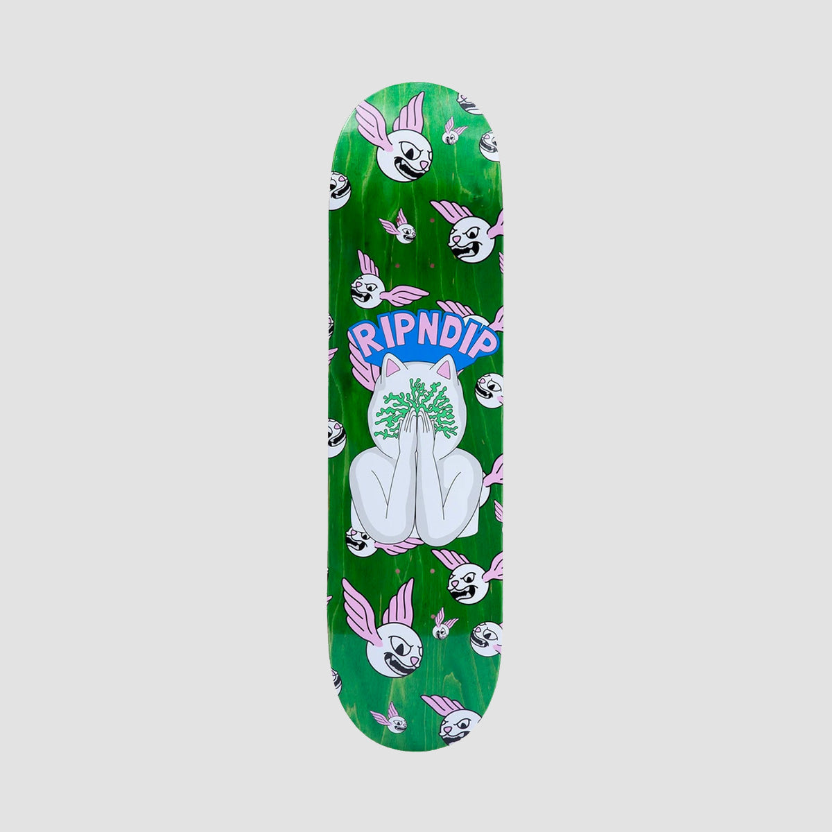 Ripndip Overthinking Skateboard Deck Green - 8.25"