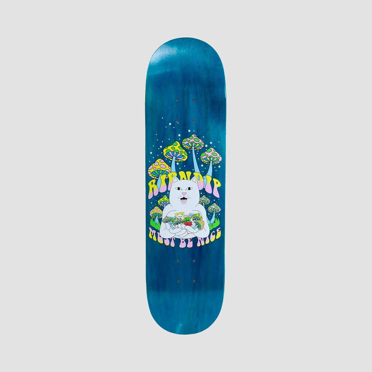 Ripndip Trippy Treatz Skateboard Deck Blue - 8"