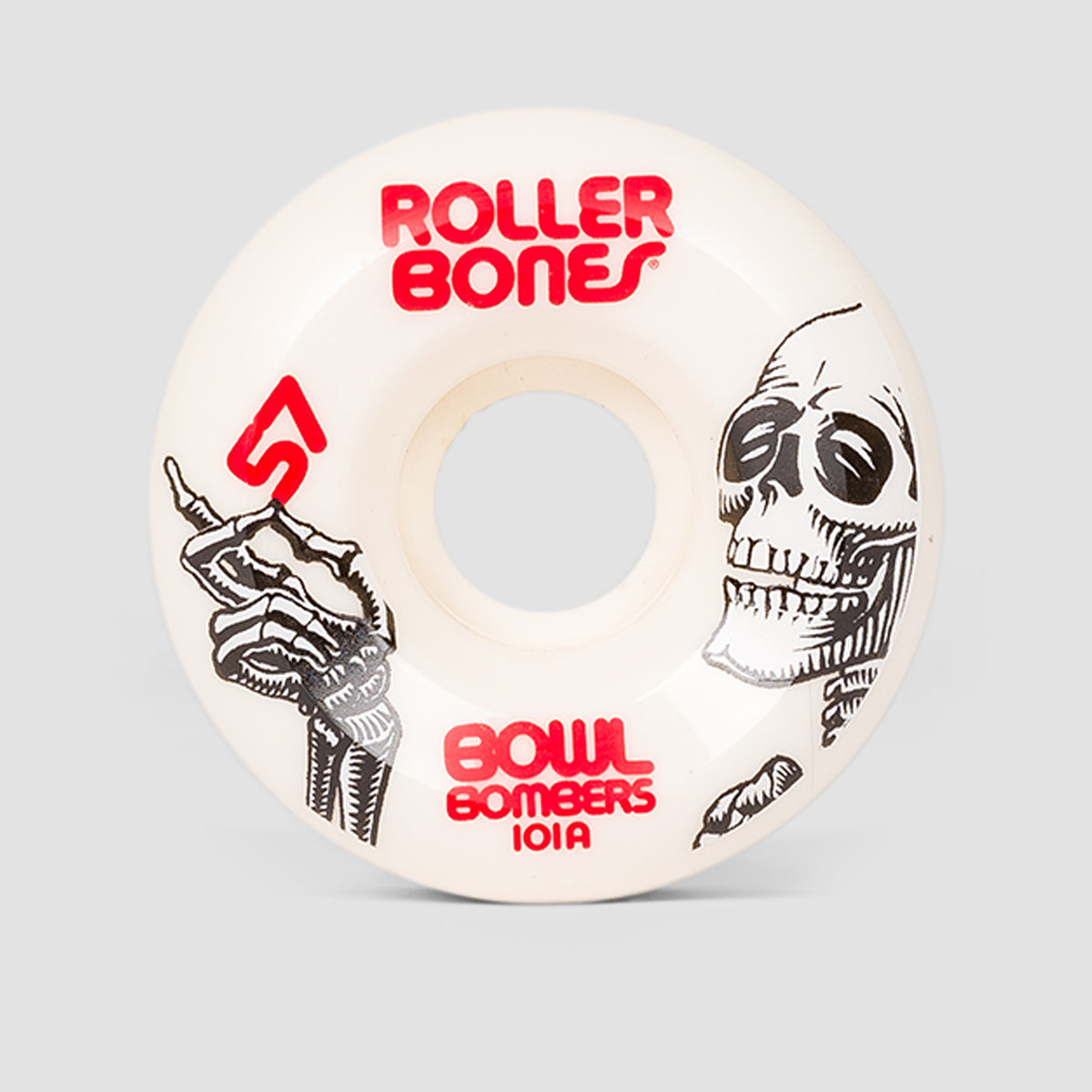 Rollerbones Bowl Bombers 101a Quad Wheels x8 White 57mm