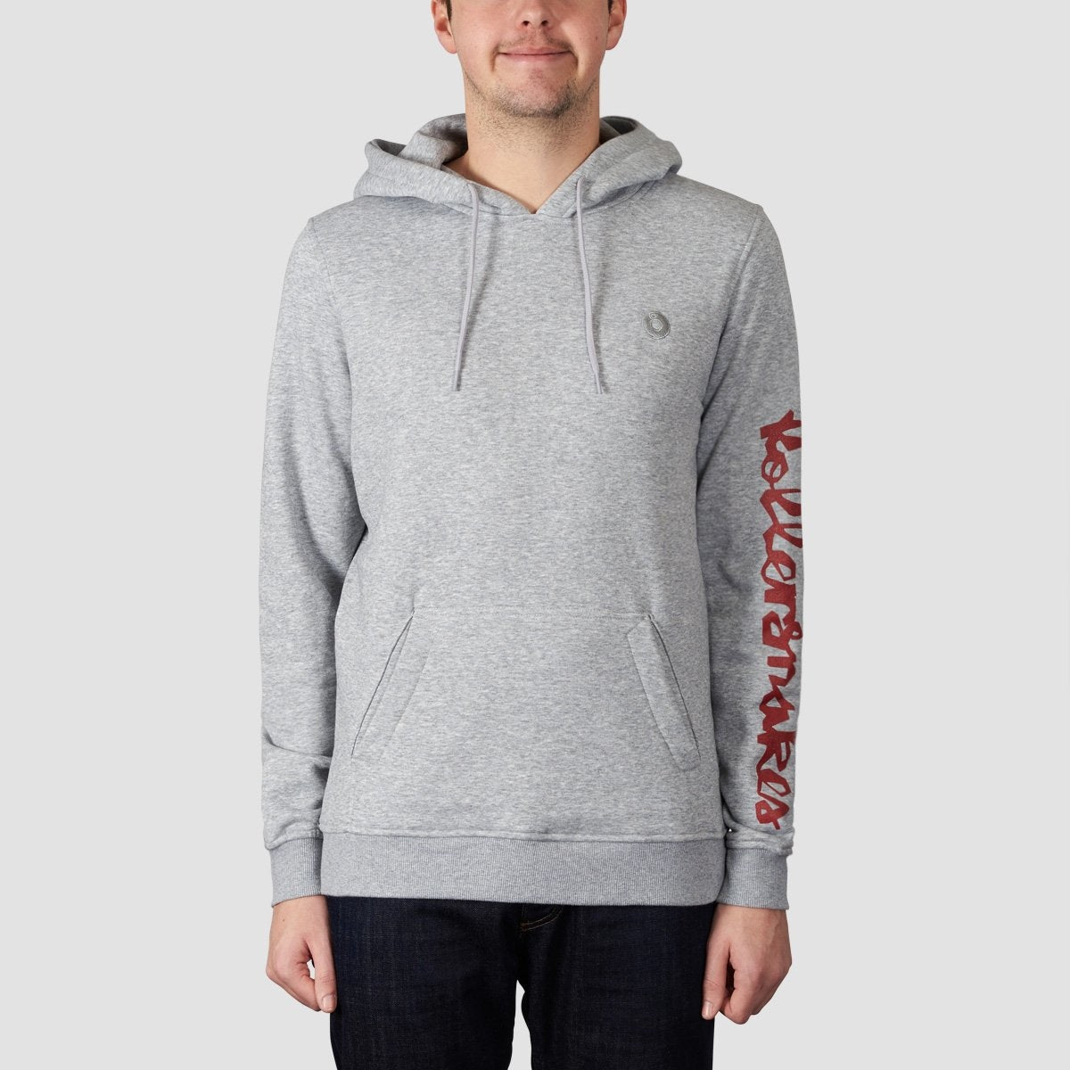 Rollersnakes Chunker Pullover Hood Heather Grey - Clothing