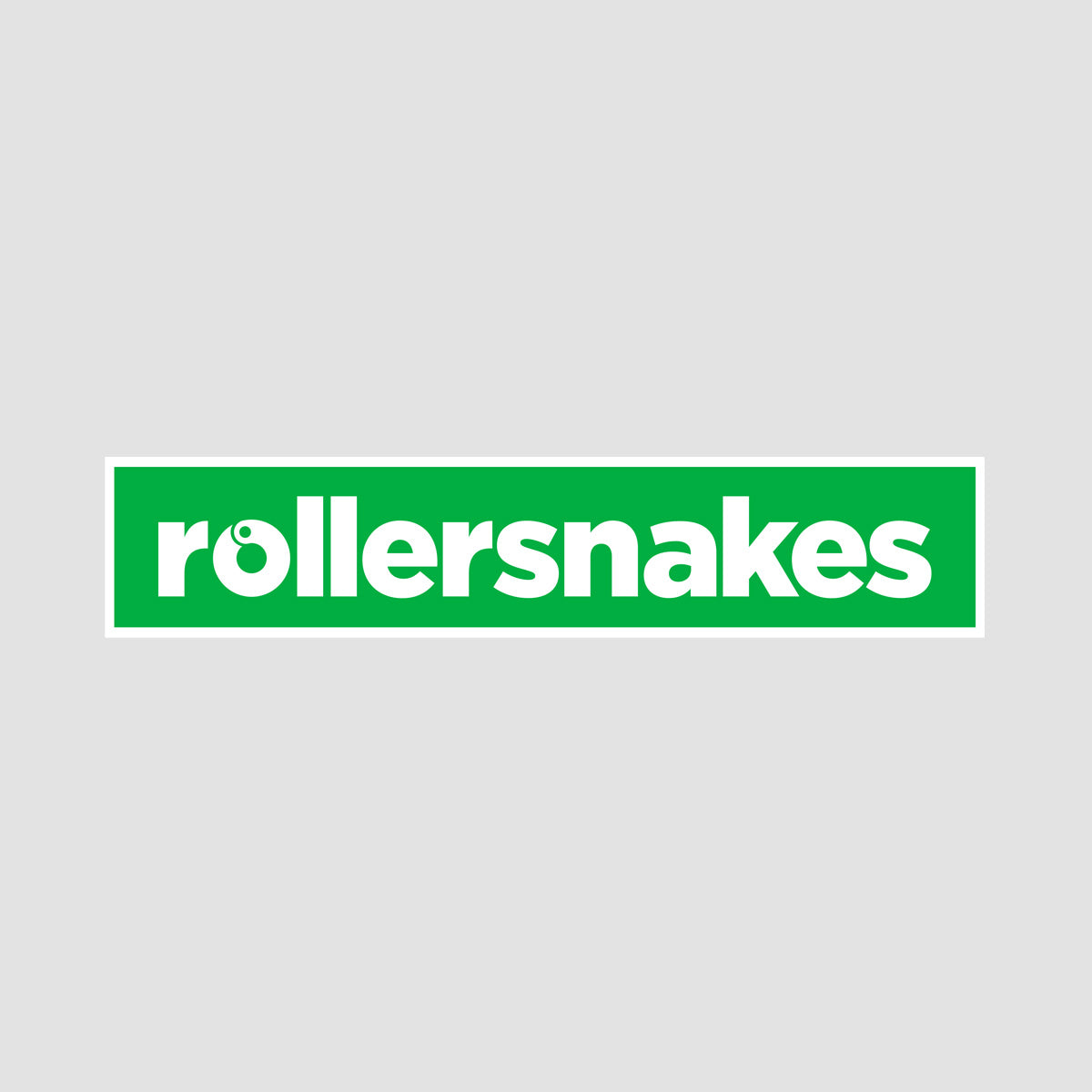 Rollersnakes WordMark Sticker Kelly Green 200x41mm