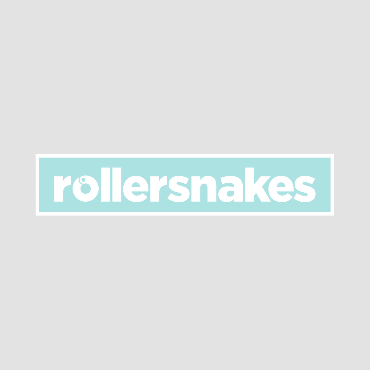Rollersnakes WordMark Sticker Teal 200x41mm