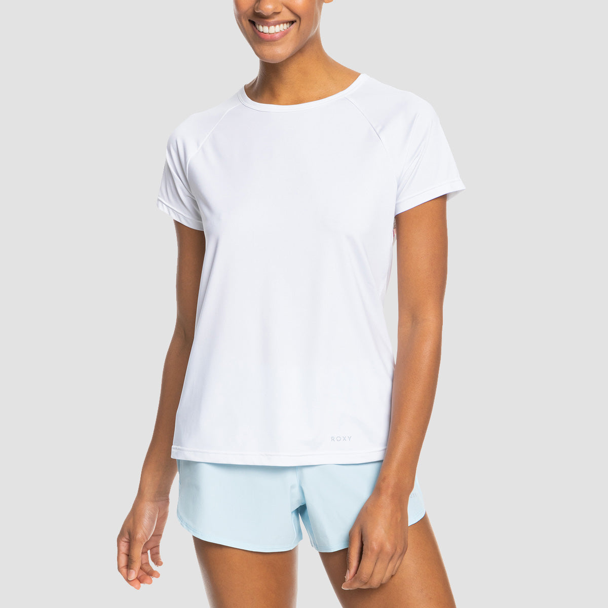 Roxy Are You Mine Technical T-Shirt Bright White - Womens