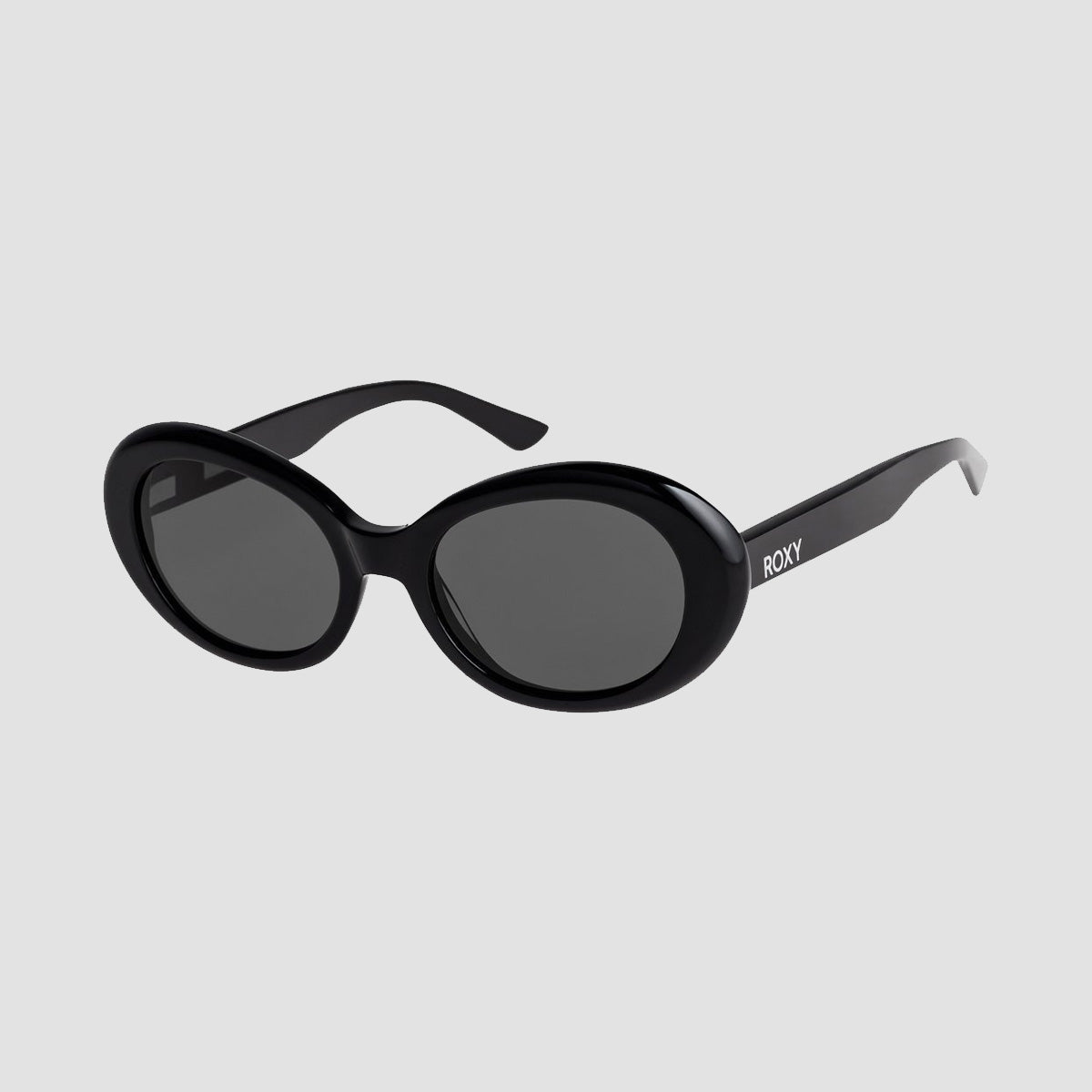 Roxy Dome Sunglasses Shiny Black/Grey - Womens