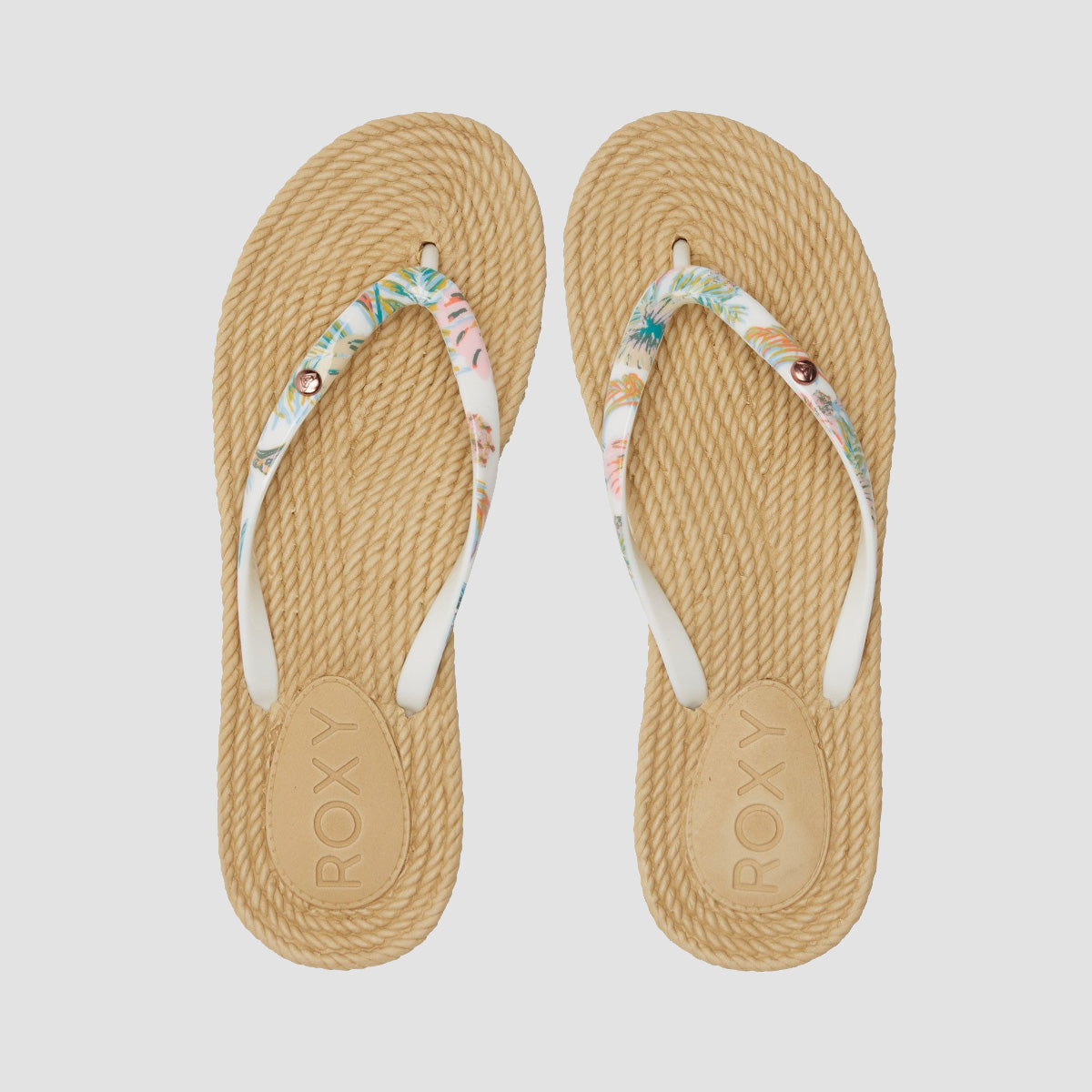 Roxy South Beach III Sandals Antique White - Womens