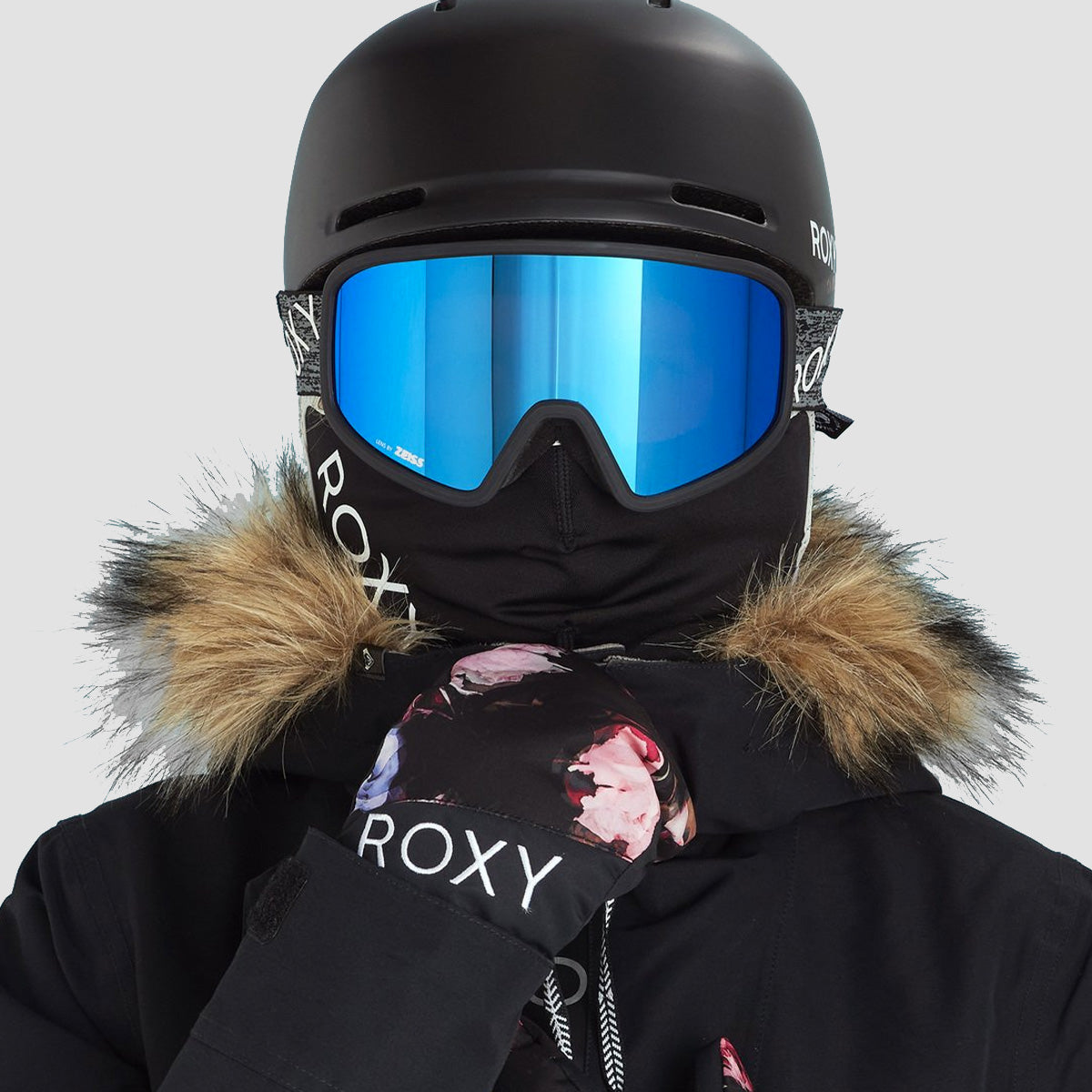 Roxy x ALLKOV 3 in 1 Goggle Visor Face Protection True Black