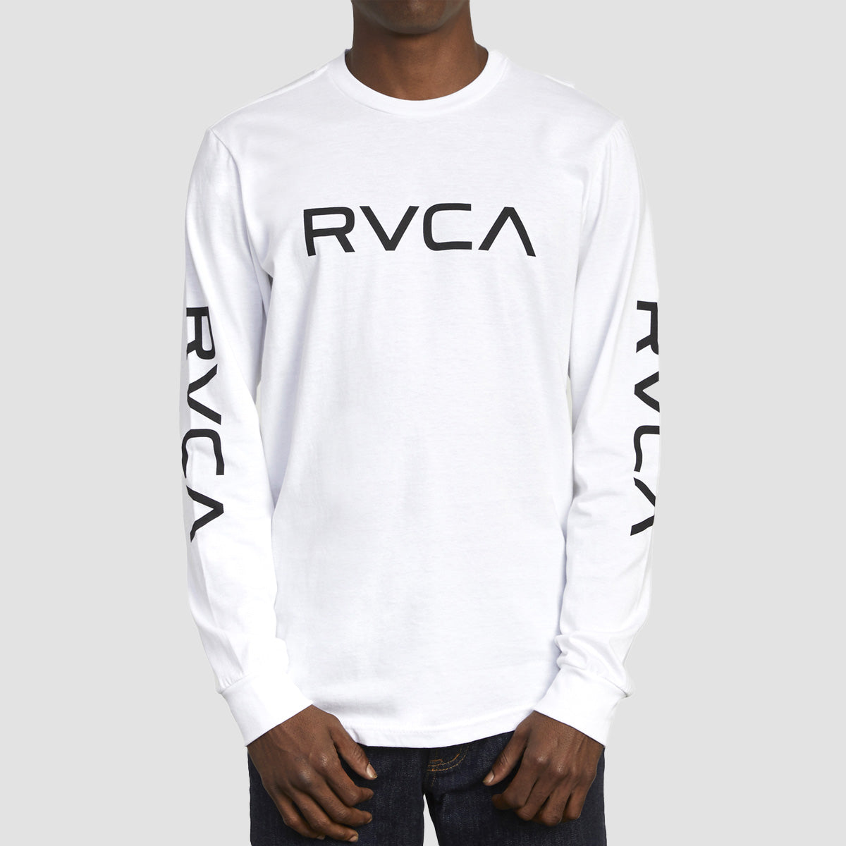 RVCA Big RVCA Longsleeve T-Shirt White