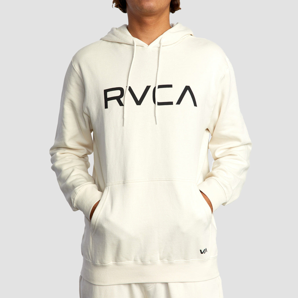 RVCA Big RVCA Pullover Hoodie Silver Bleach