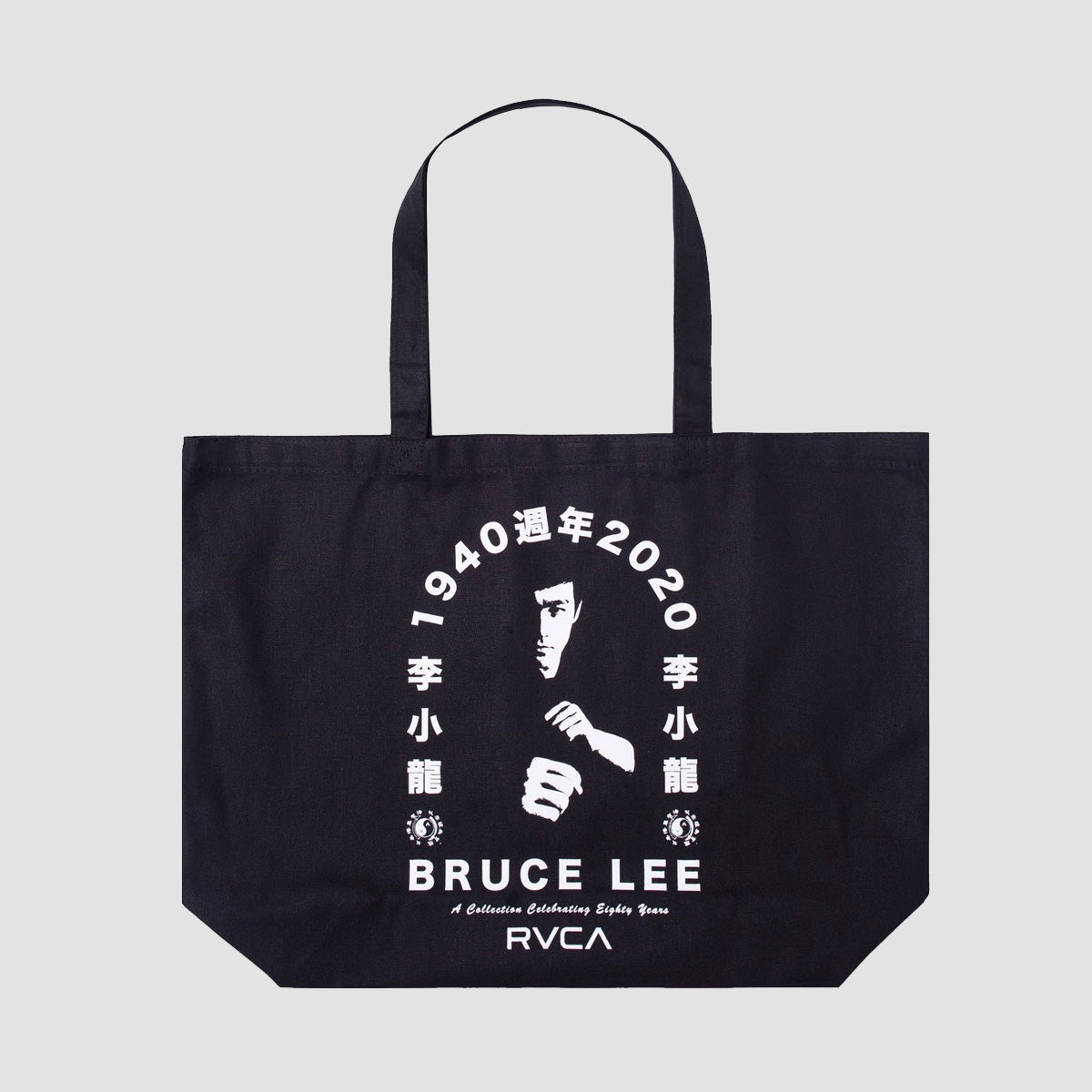 RVCA Bruce Lee Eighty Years Tote Bag Black