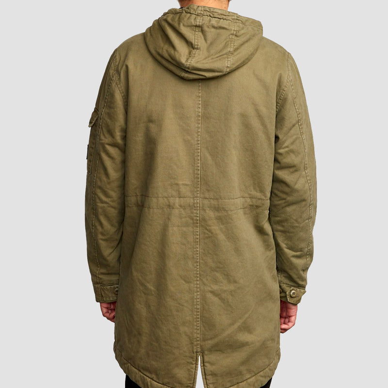 RVCA Standard Issue Parka Jacket Cadet Green – Rollersnakes