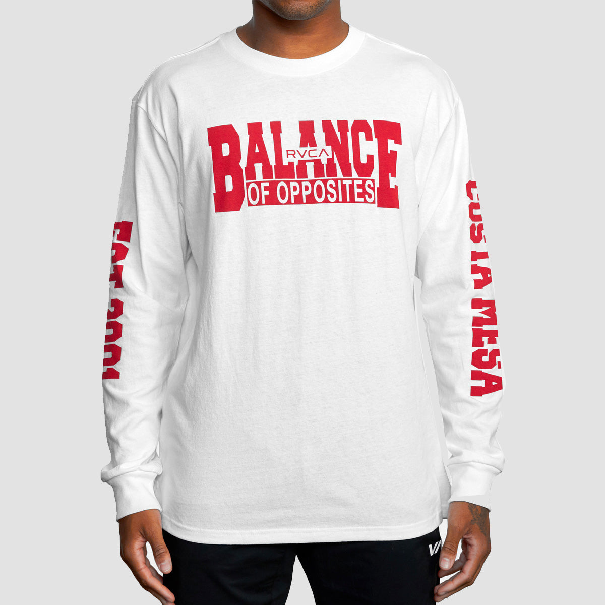 RVCA VA Sport Balance Block Longsleeve T-Shirt Snow Marle