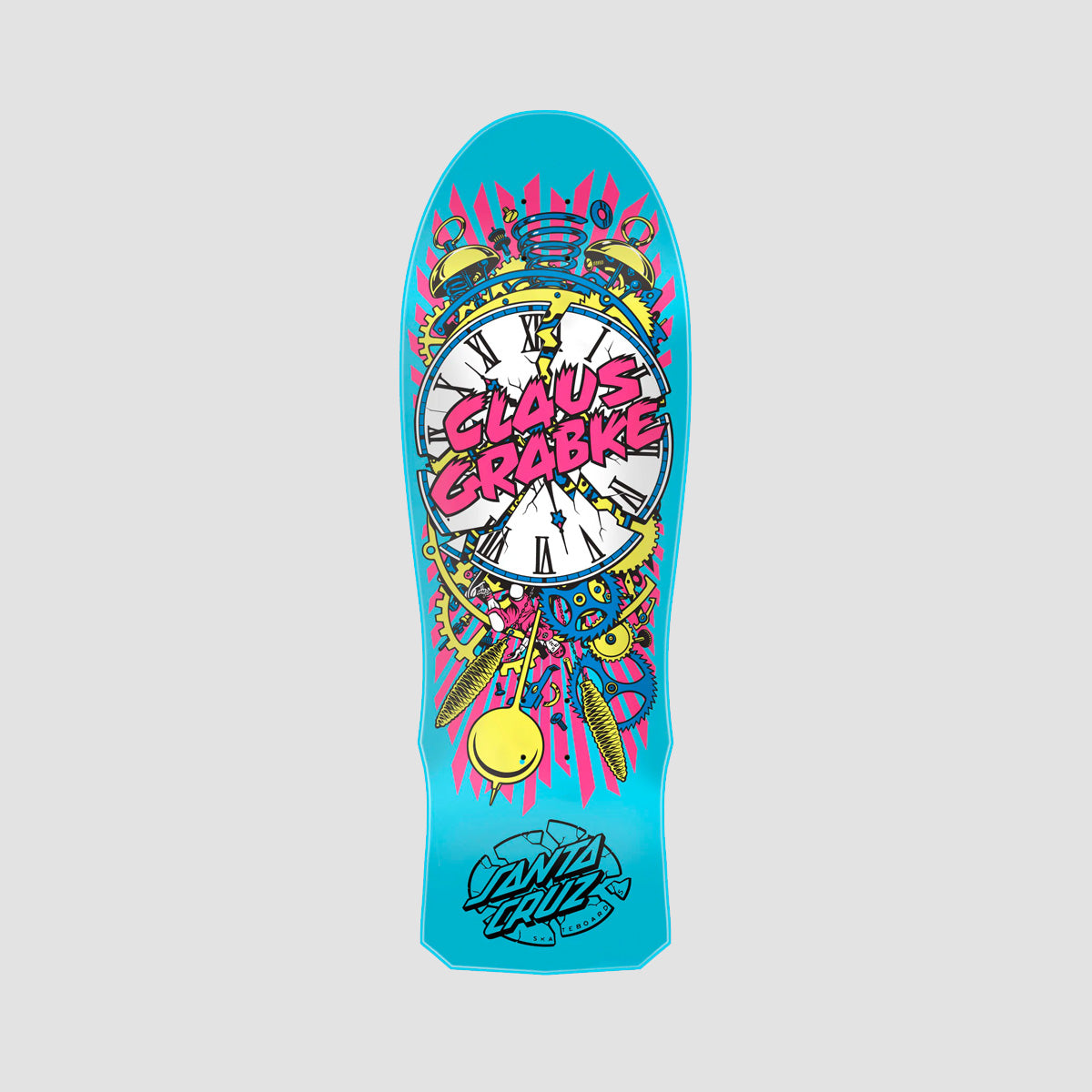 Santa Cruz Grabke Exploding Clock Reissue Skateboard Deck - 10"
