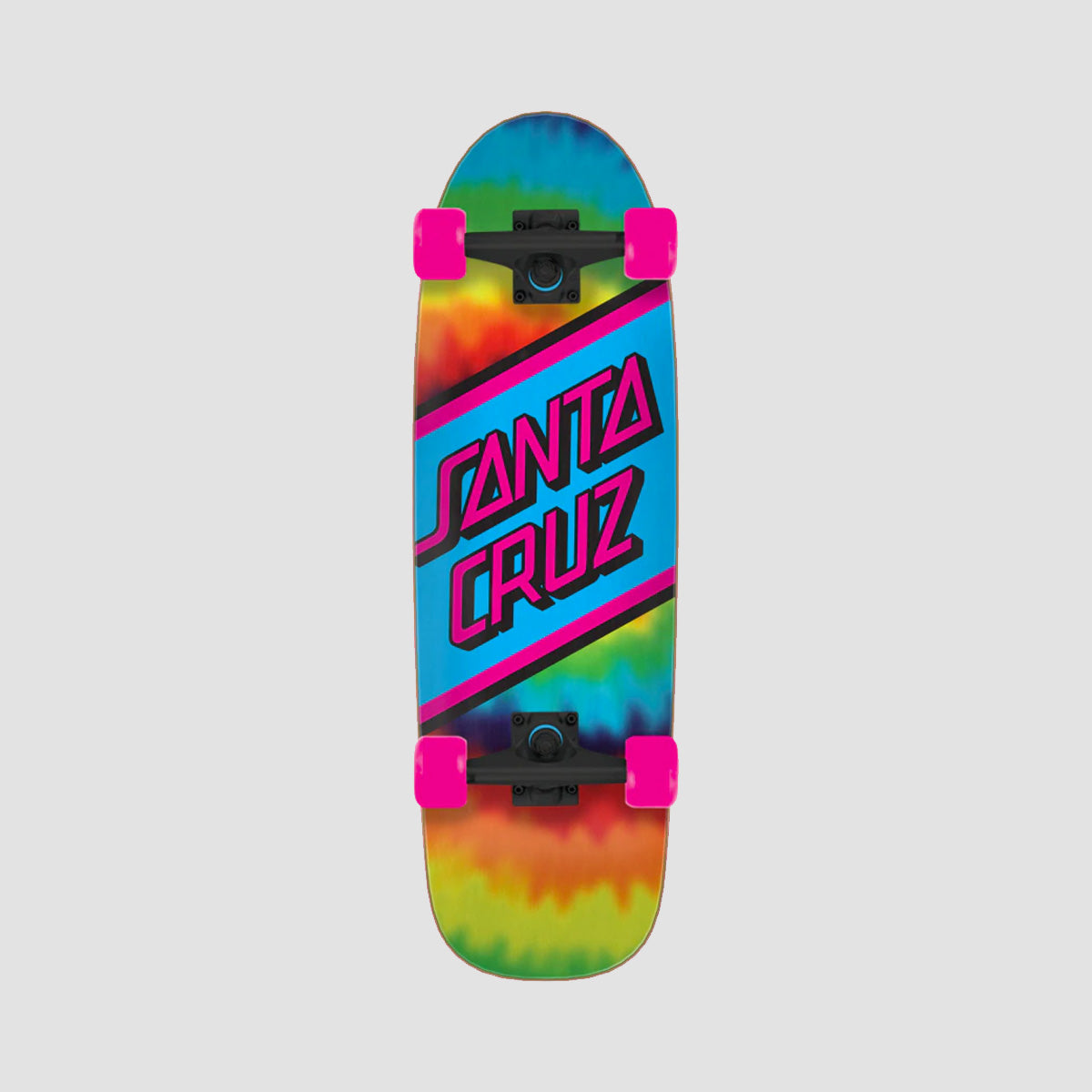 Santa Cruz Rainbow Tie Dye Street Skate Cruiser Skateboard Multi - 29.05"