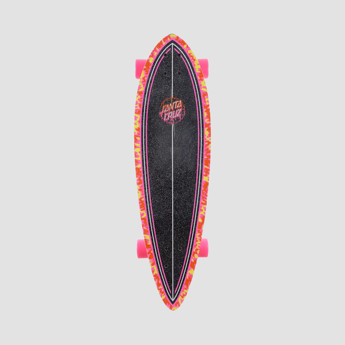 Santa Cruz Toxic Dot Pintail Cruiser Skateboard Pink - 33"