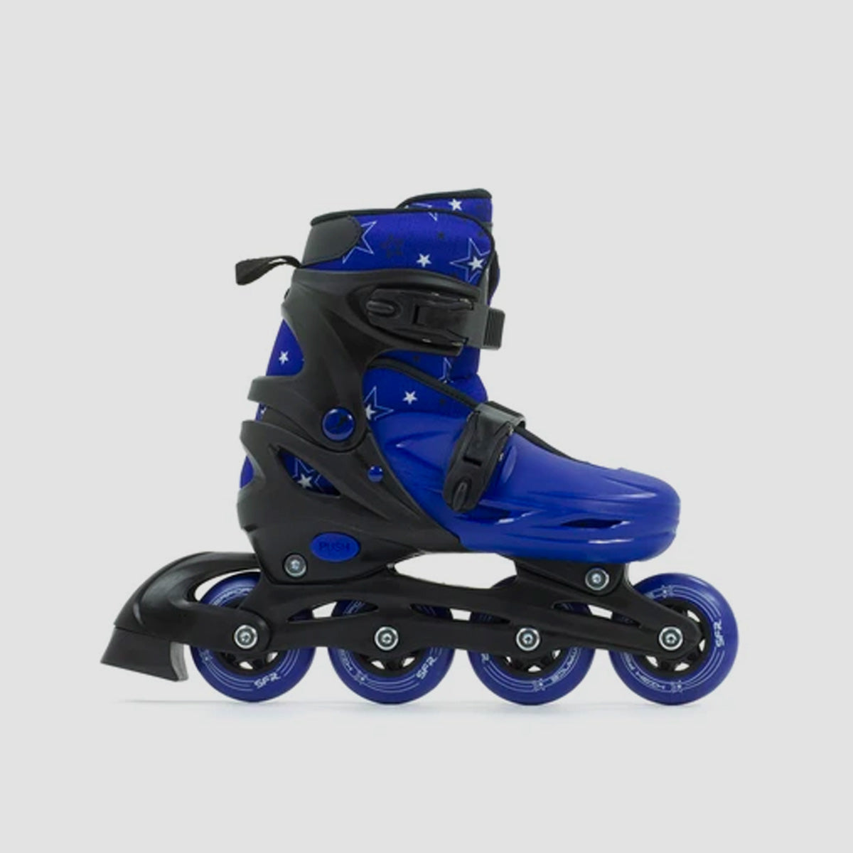 SFR Plasma Adjustable Recreational Skates Black/Blue - Kids