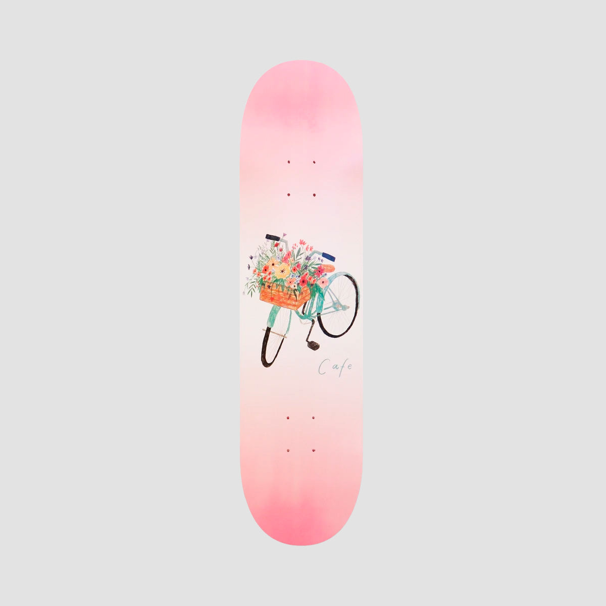 Skateboard Cafe Flower Basket Skateboard Deck Pink - 8.125"