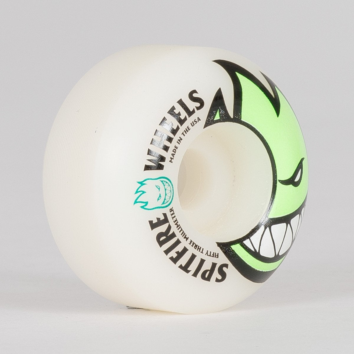 Spitfire Bighead Wheels White/Green 53mm - Skateboard