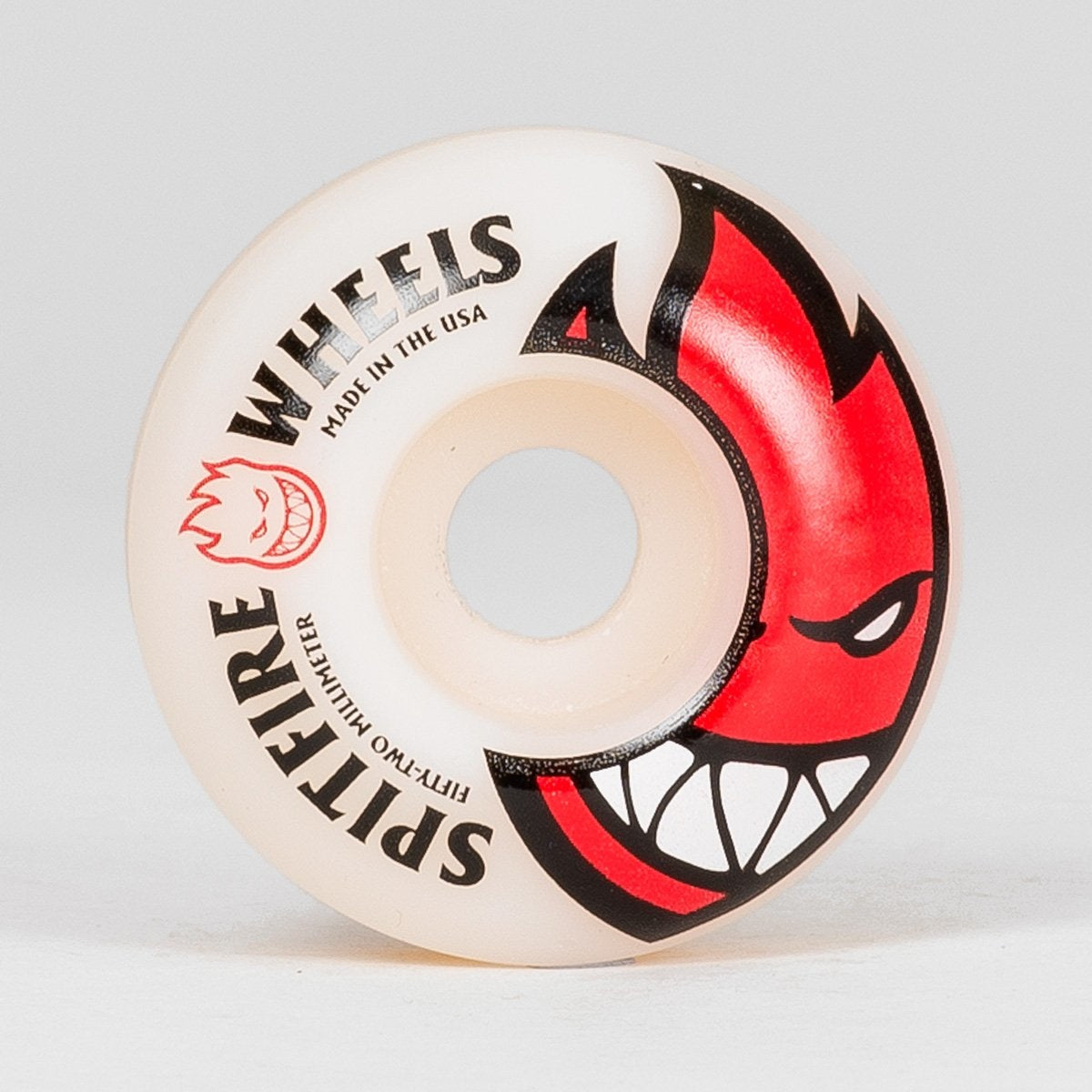 Spitfire Bighead Wheels White/Red 52mm - Skateboard