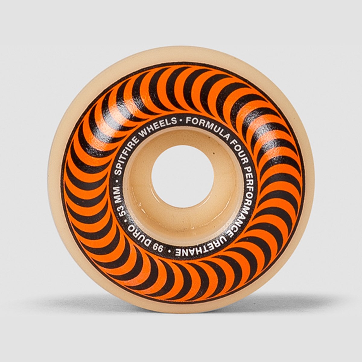 Spitfire Formula Four Classic 99DU Wheels Natural/Orange 53mm - Skateboard