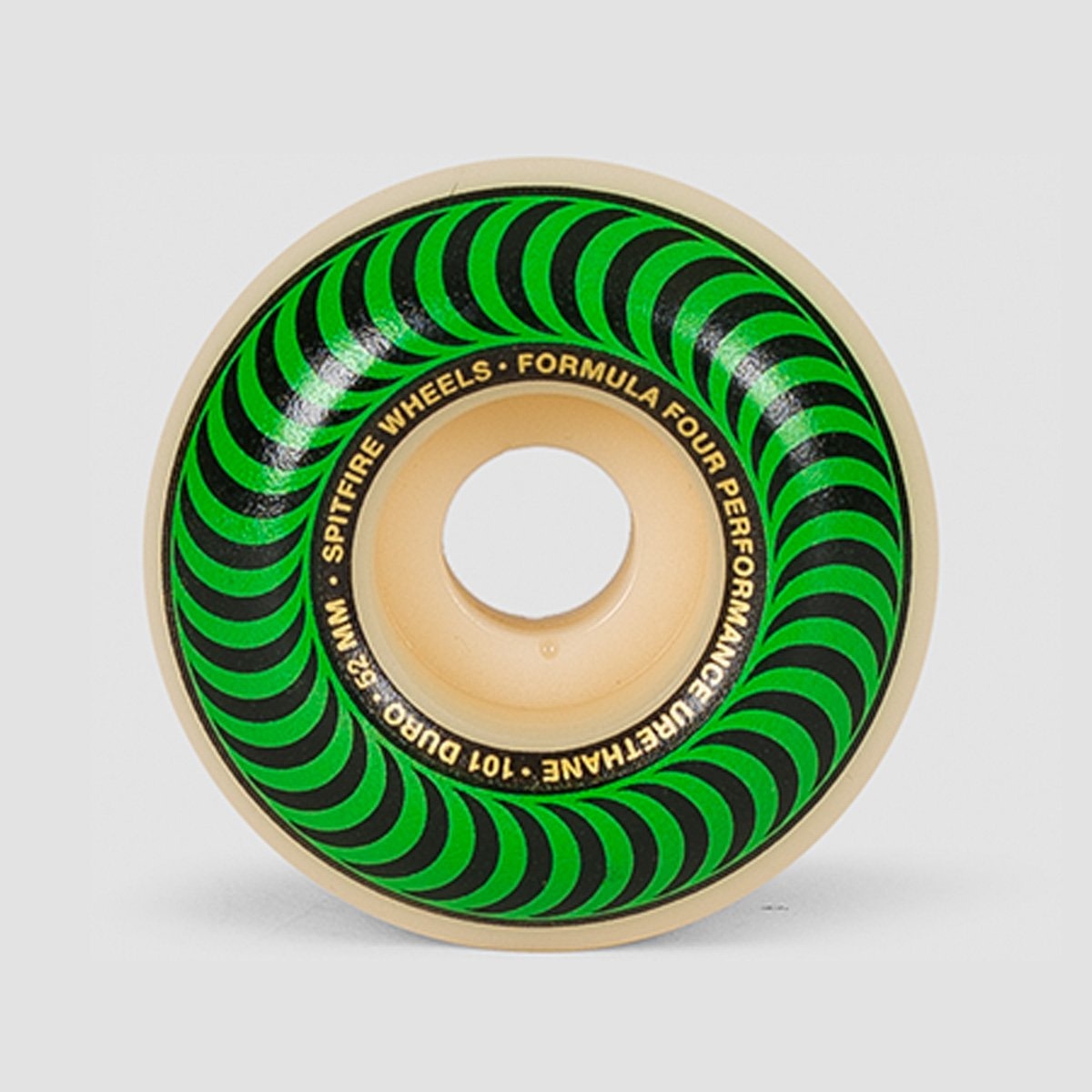 Spitfire Formula Four Classics 101du Wheels Natural/Green 52mm