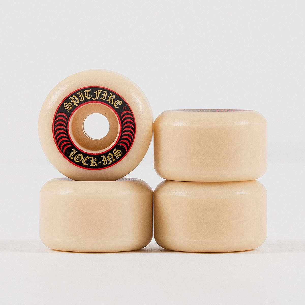 Spitfire Formula Four Lock-Ins 101a Wheels White/Red 52mm ...
