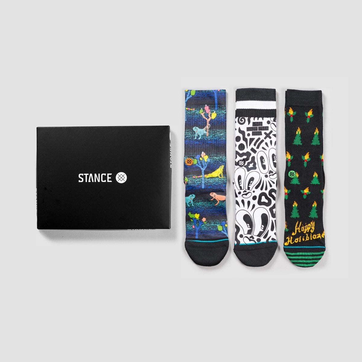 Stance Foundation 1 Socks 3 Pack Box Set Various - Accessories