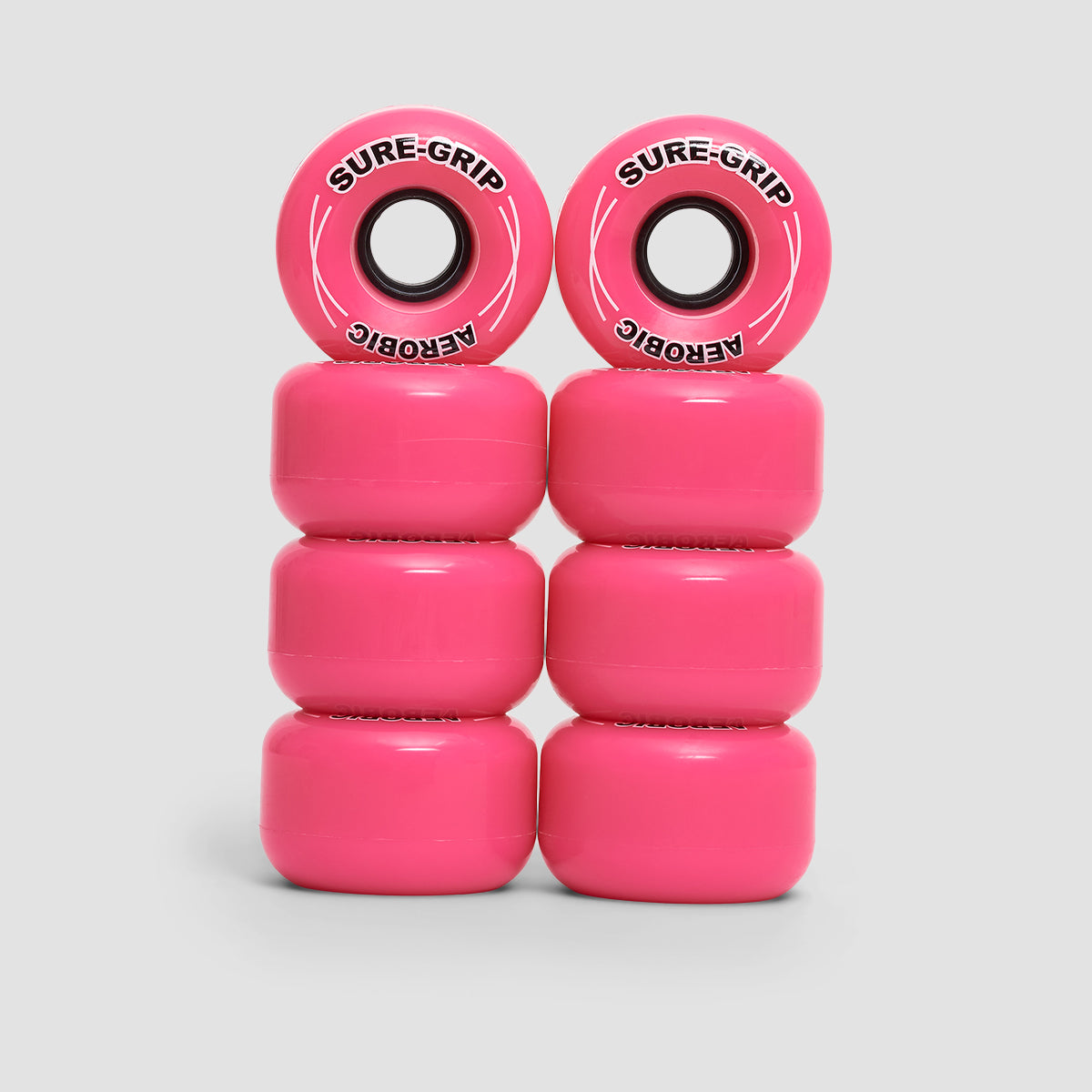 Sure Grip Aerobic Wheels x8 Pink 62mm
