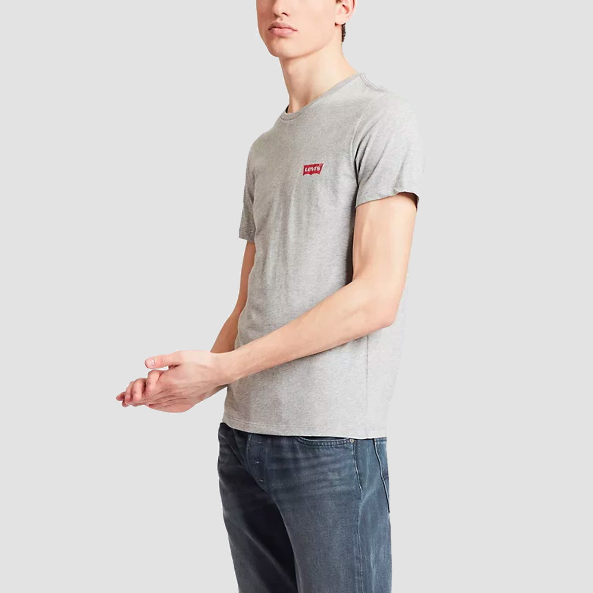 Levi’s® The Graphic T-Shirt 2 Pack White/Mid Tone Grey Heather